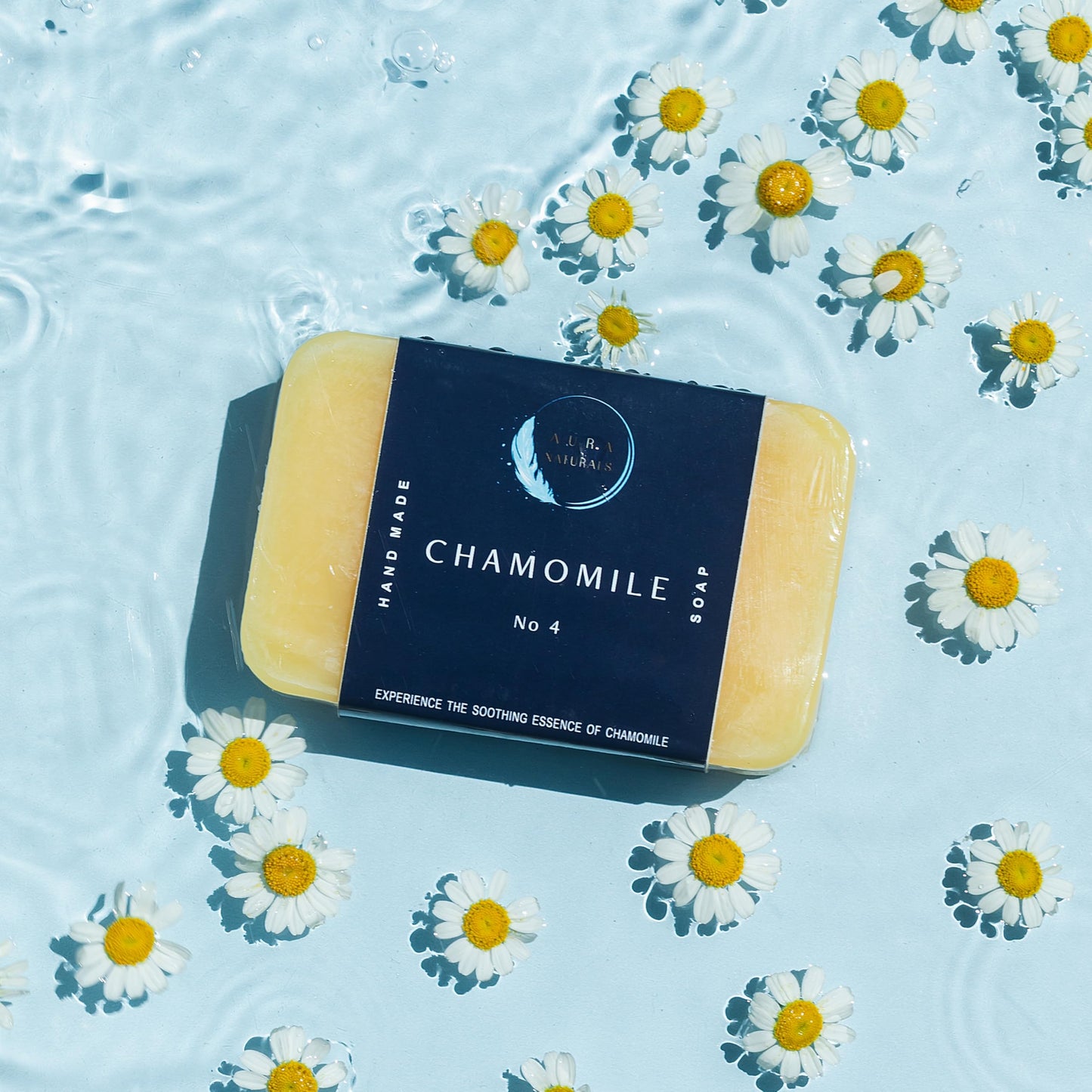 Aura Naturals Mens Soap Bar Pack of 4 - Sandalwood, Lemon, Activated Carbon & Chamomile Scented Men Soap Bar - 150g Exfoliating Soap for Men, Natural Body Soap Gift Set